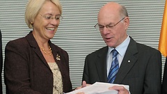 Susanne Kastner (SPD) und Bundestagspräsident Norbert Lammert