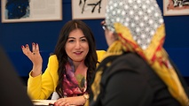 Arabische Stipendiatinnen des Stipendiatenprogramms von 2015 im Bundestag