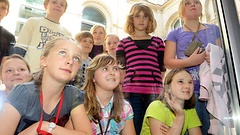 Schüler der Grundschule Gößnitz in Thüringen