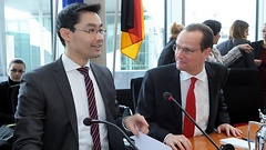 Bundeswirtschaftsminister Philipp Rösler informiert den Europaausschuss.