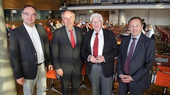 Die Referenten: Richard Hilmer, Matthias Machnig, Nico Fried und