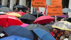 Demonstration gegen hohe Mieten in München