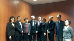 Delegation des taiwanesischen Gesundheitsministeriums, der stellvertretende Vorsitzende Abg. Henke (mitte)